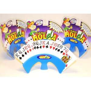  Playing Card Holder _ Set of 4 _ BLUE Toys & Games