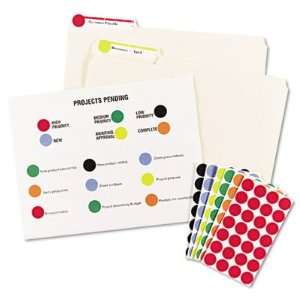   Print or Write Removable Color Coding Labels AVE05469