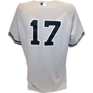  Lance Berkman Jersey   Yankees 2010 Game Issued #17 Grey 