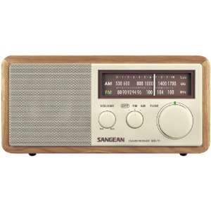  New SANGEAN WR11 WOOD CABINET AM/FM TABLE TOP RADIO 