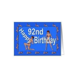 92nd Birthday Pin Up Girls, Blue Card Toys & Games