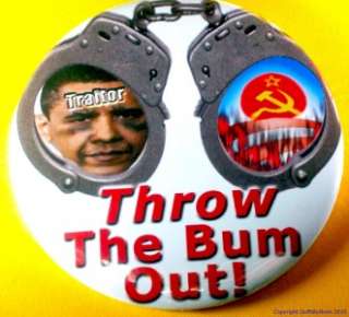Throw the Bum Out   Obama Who Else? Lincoln Pin extra  
