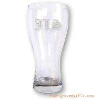   Engraved 20 oz. Lido Pilsner Glass Beer Mug Groomsmen Gift For Him