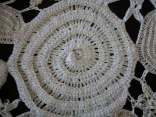 Lims Vintage Hand Crochet Tablecloth Bedspread 70X 85  
