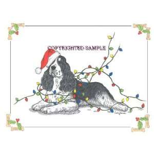  Springer Spaniel   Christmas Design by Cindy Farmer