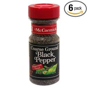 McCormick Coarse Ground Black Pepper, 4 Ounce Units (Pack of 6 