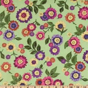   Abbey Road Diggin Daisies Sage Fabric By The Yard Arts, Crafts
