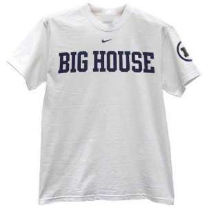  Nike Michigan Wolverines White Local Big House T shirt 