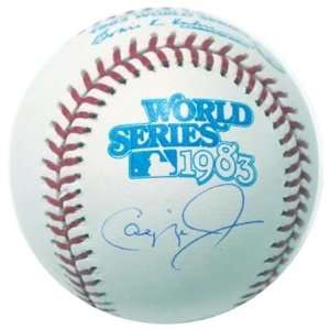   Jr. Signed Baseball   1983 World Series Hologram