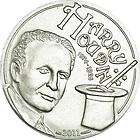 HARRY HOUDINI Magic Coin Box Silver Coin 2$ Palau 2011  