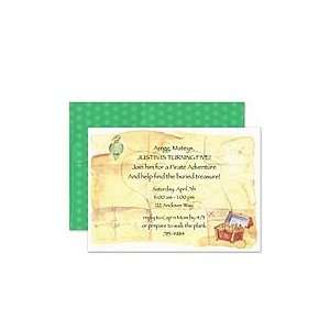 Treasure Map Invitation Birthday Party Invitations