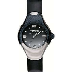  Timex   Metal Insert, Black/White Smoke Dial, Black Resin 