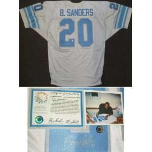  Barry Sanders Signed White Wilson Jersey Sports 