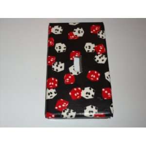  Lucky Las Vegas Black and Red Dice Light Switch Cover 