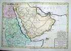 1782 Bonne Map NE AFRICA, ARABIAN PENINSULA Decorative