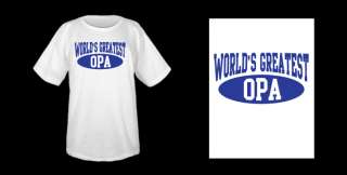 Worlds Greatest Opa   Best Grandfather T Shirt  