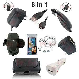 8in1 Item Accessory Bundle For ATT Sony Ericsson Xperia Play 4G  