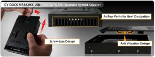 ICY DOCK MB882HX1SB 2.5 SATA SSD Xpander Hybrid Adapter 884826001560 