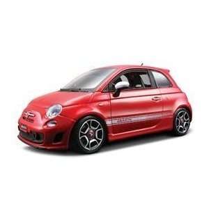    2008 Fiat Abarth 500 Red 1/18 Diecast Car Model Toys & Games