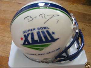 BEN ROETHLISBERGER SIGNED SB XLIII MINI HELMET STEELERS  