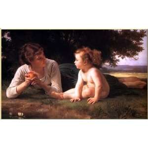   Adolphe Bouguereau   40 x 24 inches   Temptation