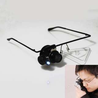 20x Clipon Eyeglass Loupe Jewelers Spectacle Magnifier  