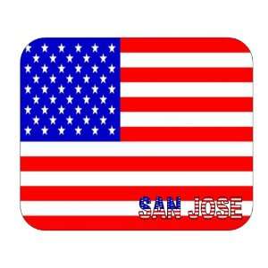  US Flag   San Jose, California (CA) Mouse Pad Everything 
