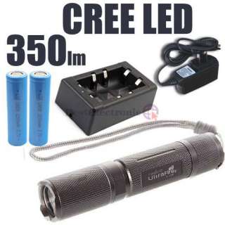 UltraFire CREE Q5 Torch LED Flashlight +Battery+Charger  
