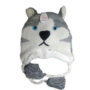  Knit Husky Brand New Wolf Animal Hat High Quality acyrlic 