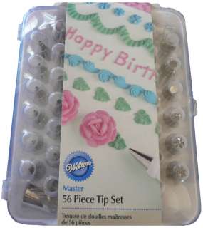 New Wilton MASTER 56 PIECE TIP SET Cake Icing Case Kit  