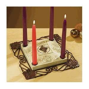  Star of Christmas Advent Candleholder ~ Advent Wreath ~ Abbey 