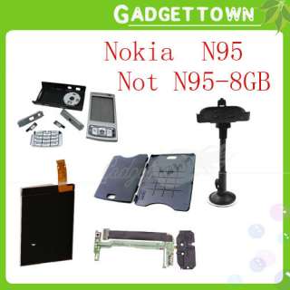 LCD+Full Silver Housing+Stand Holder+Flex Cable+battery cover door For 
