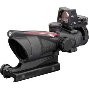   Red Chevron .223 Ballistic Reticle w/ RMR, TA51 Mount and Dust Cover