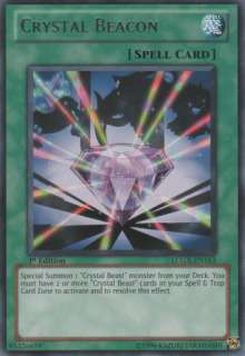 Crystal Beacon LCGX EN163 1st M/NM x3 Rare Yu Gi Oh  