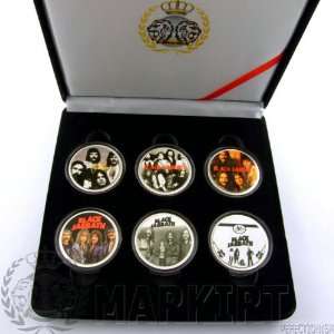  BLACK SABBATH PHOTO PRINTED COIN 6 COIN SET SZP451 