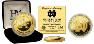 Notre Dame Fighting Irish 24KT Gold Commemorative Coin  