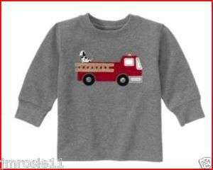   Baby Boys Fire Truck Chief Sweater/Shirt, NWT, 18 24 Months, Dalmation
