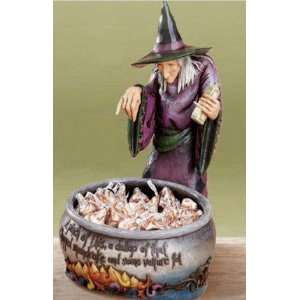  Jim Shore, Witches Brew   Witch with Cauldron Figure