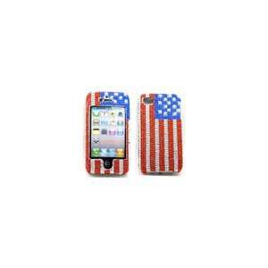  Kiko Full Stone Case for iPhone 4 (Flag) 