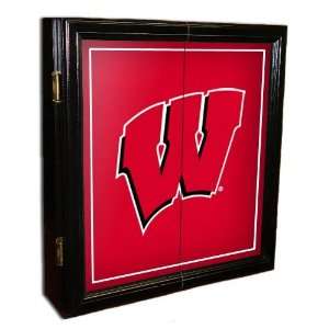  Wisconsin Badgers MVP Framed Dart Board Cabinet Sports 