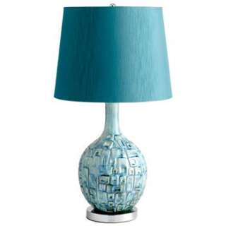 Jordan Aqua Turquoise Blue Modern Table Lamp  