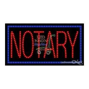  Notary LED Business Sign 17 Tall x 32 Wide x 1 Deep 