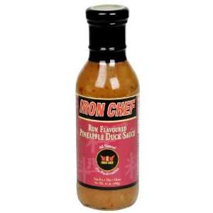 Iron Chef Rum Flavored Pineapple Duck Sauce 14 oz. (Pack of 6)