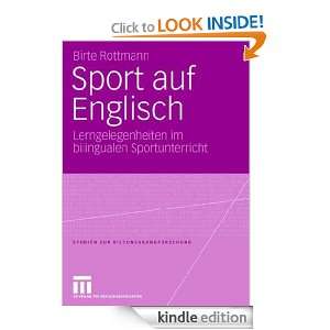 Sport auf Englisch Lerngelegenheiten im bilingualen Sportunterricht 