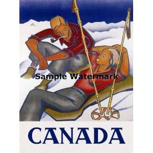  Canada North American Country Couple Enjoying SUN Skiing Ski Winter 