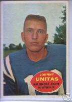 1960 Topps #1 John Unitas Baltimore Colts  