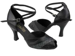 listing item 2701 black leather black sparklnet 2 5 heel size 5 brand 