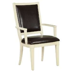  Fret Back Arm Chair in Coconut