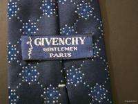 GIVENCHY Mens Necktie Navy Blue EUC Tie  