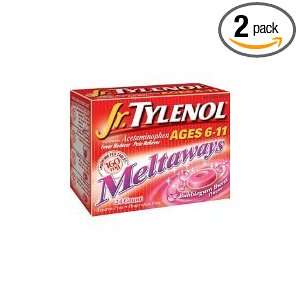 Jr. Tylenol Acetaminophen Meltaways Ages 6  11, Bubblegum Burst (Pack 